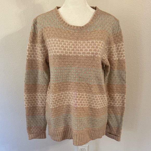 J. Crew Sweaters - J. Crew Tan Striped Sweater